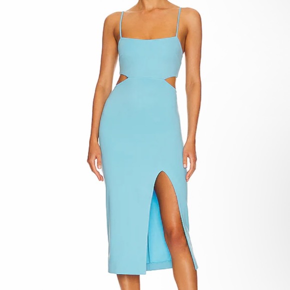 REVOLVE Dresses & Skirts - REVOLVE Light Blue Strappy Midi Dress